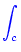 \bgroup\color{blue}$\displaystyle \int_{c}^{}$\egroup