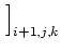 $\displaystyle \left.\vphantom{ s_{L,L}^{LBD} V^{LBD} + s_{L,L}^{LTD} V^{LTD}
+ s_{L,L}^{LBU} V^{LBU} + s_{L,L}^{LTU} V^{LTU} }\right]_{{i+1,j,k}}^{}$