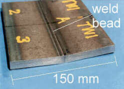 view application to weld plate