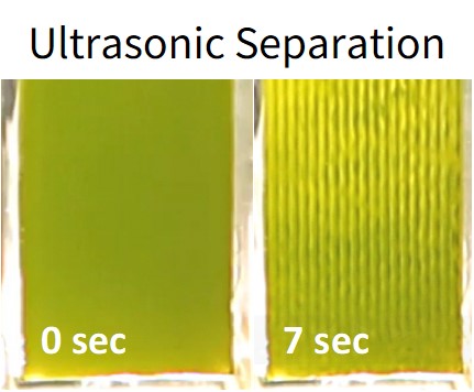 Ultrasonic separation