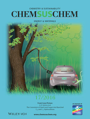 ChemSusChem - The Conversion of Starch and Sugars into Branched C10 and C11 Hydrocarbons (ChemSusChem 17/2016)