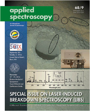 Cover article from Applied Spectroscopy highlights the ChemCam LIBS analyses around the "Windjana" drill hole