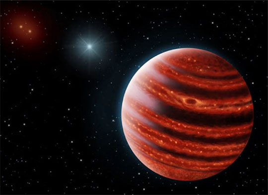 Artistic conception of the Jupiter-like exoplanet 51 Eridani b