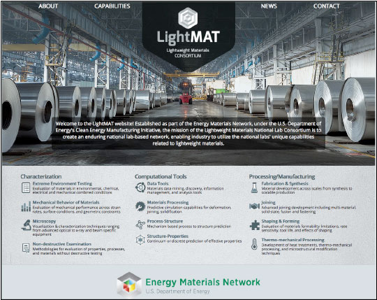 Web page for the LightMAT Consortium