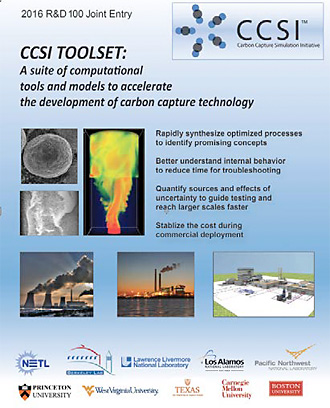 CCSI (Carbon Capture Simulation Initiative) Toolset