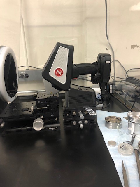 Handheld LIBS unit being developed for use in gloveboxes to quickly distinguish between uranium hydride and uranium oxide.