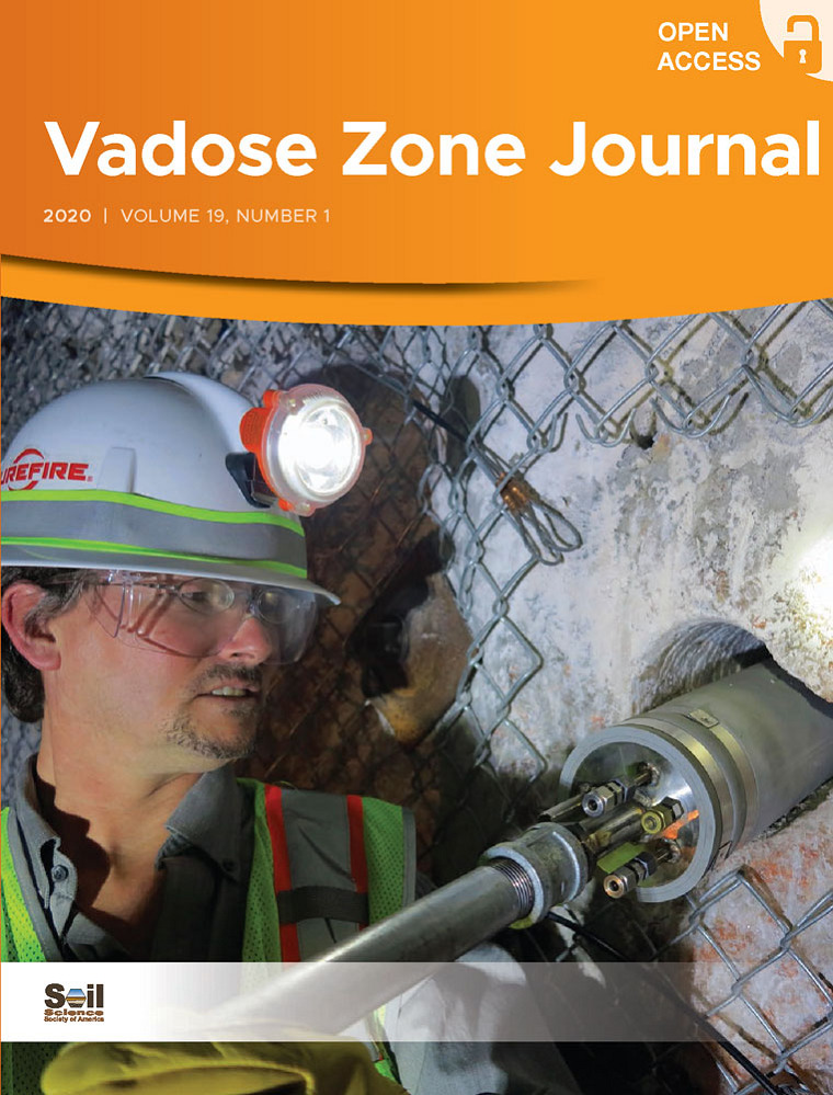 On the cover of Vadose Zone Journal, Philip Stauffer tests the fit of an inflatable packer as part of the Brine Availability Test in Salt (BATS) experiment. This thermal test is being performed 650 m below the surface in the WIPP facility through funding provided by the U.S. Department of Energy.